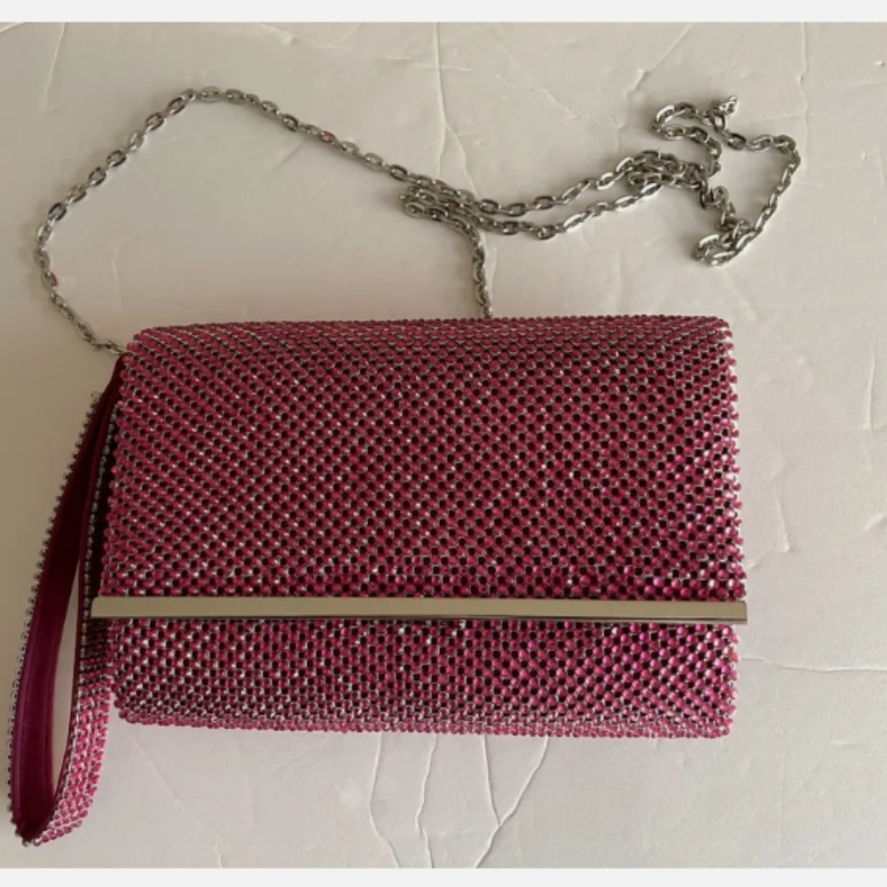 NWT INC Purse With Silver Colored Chain